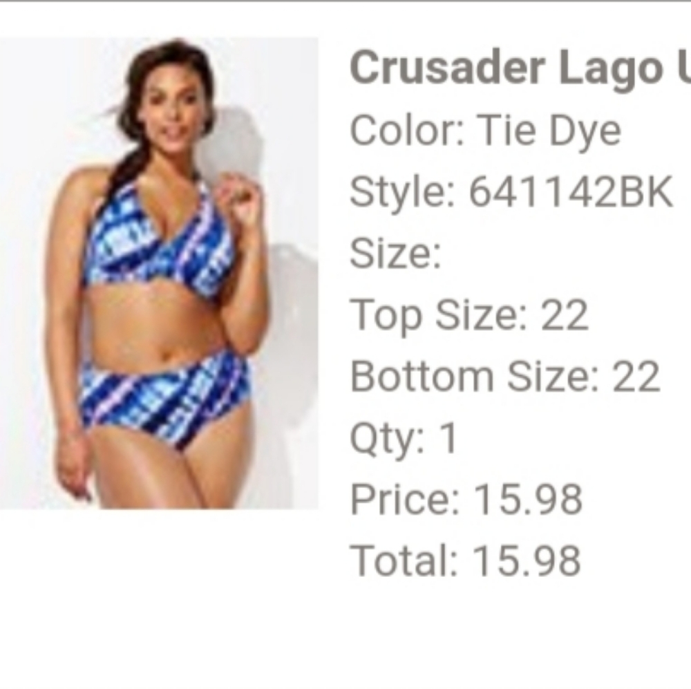 Tie dye bikini